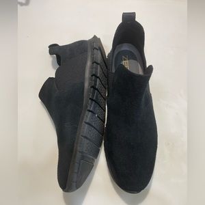 Cole Haan Zerogrand Black Suede Slip On Booties